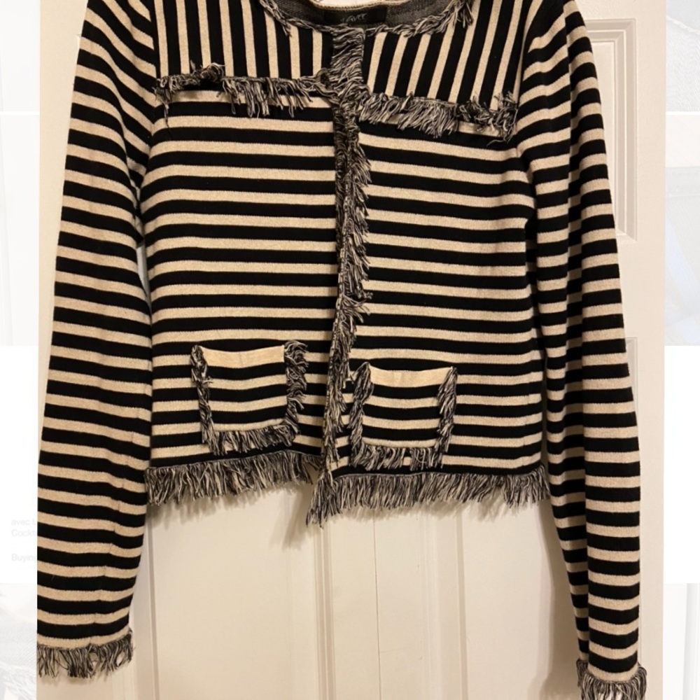 Avec fringe blazer